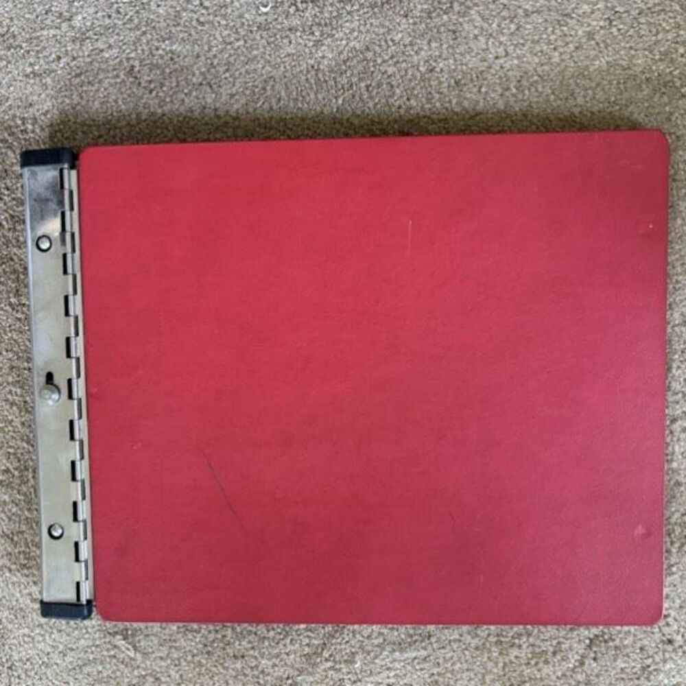 National Brand 94-583 Red Ledger Post Binder Book